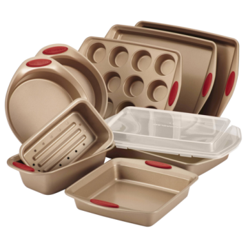 Rachael Ray Cucina 10-Piece Bakeware Set - Red
