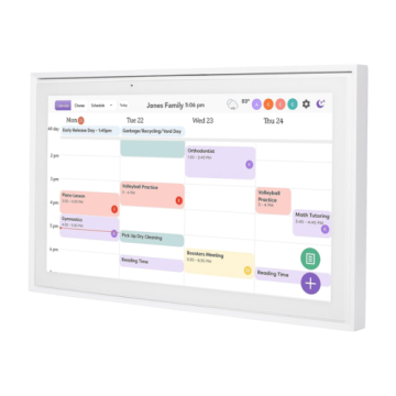 Skylight 15-inch Digital Calendar Frame - White