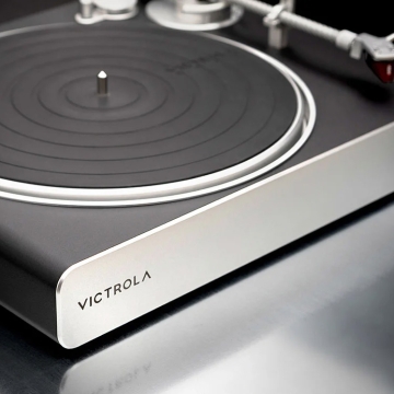 Victrola Stream Carbon Turntable Black/Silver - Black/Silver