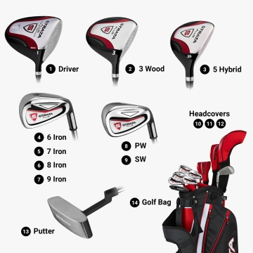 Callaway Strata Plus 14-Piece Men's Set Right Steel - Right - Steel