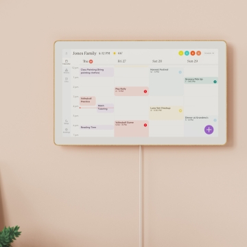 Skylight 15-inch Digital Calendar Frame - White