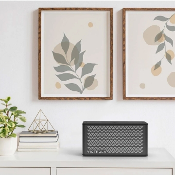 Victrola Music Edition 2 Tabletop Bluetooth Speaker Black - Black