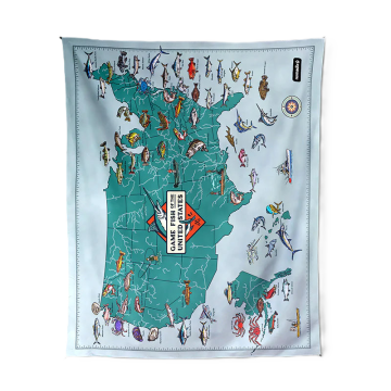 Festival Blanket - Game Fish Map