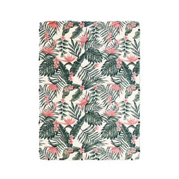 Puffer Blanket - Palms Pink