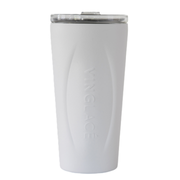 Glass Lined Tumbler - White
