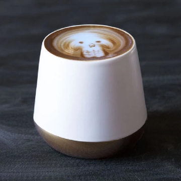 Joey Double Wall Ceramic Mugs 8 oz - Matte White - Joey 8 oz