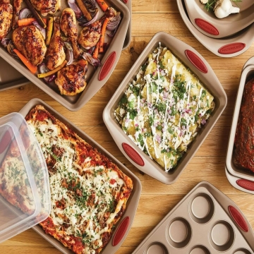Rachael Ray Cucina 10-Piece Bakeware Set - Red
