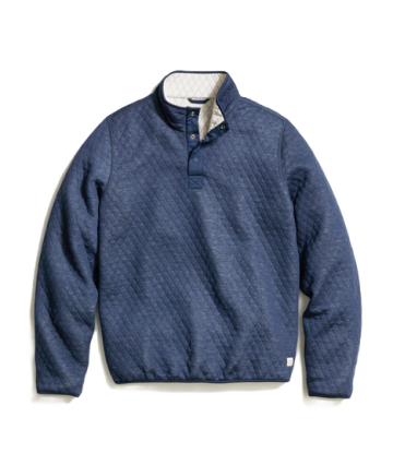 Marine Layer Reversible Corbet Pullover - Navy/Oat - XS - Womens