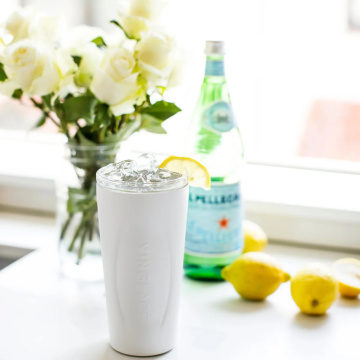Glass Lined Tumbler - White