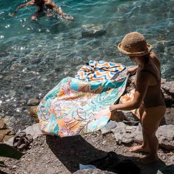 Original Towel - Pattern - Lei Black