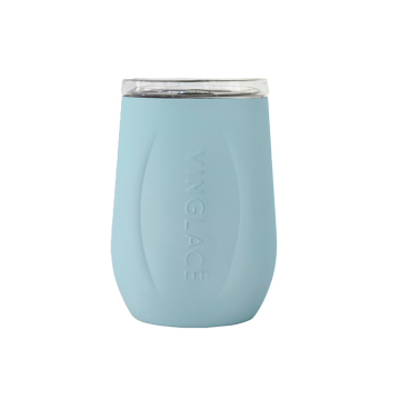 Glass Lined Wine Glass - Cool Blue