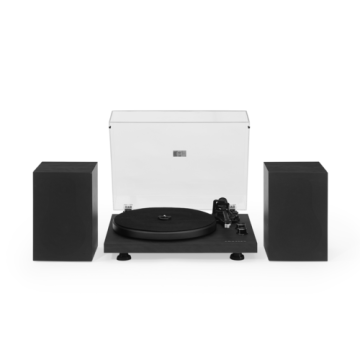 Crosley C62 Record Player with Speakers Black - Black