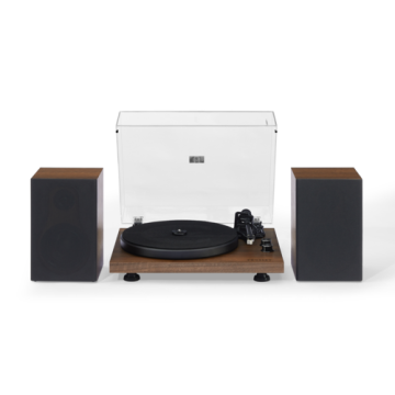 Crosley C62 Record Player with Speakers Walnut - Walnut