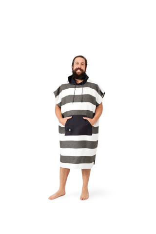 Changing Poncho - Stripes Noll Black - M/L