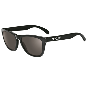 Oakley Frogskins Sunglasses Polished Black/Grey - Polished Black/Grey