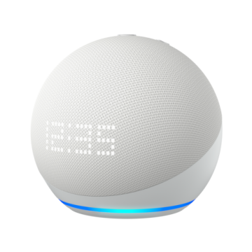 Amazon Echo Dot with Clock - 5th Generation - Glacier
