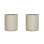 Glass Lined Whiskey Low Ball Set of 2 - Khaki